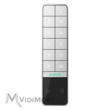 Бездротова вулична клавіатура Ajax KeyPad Outdoor біла-1